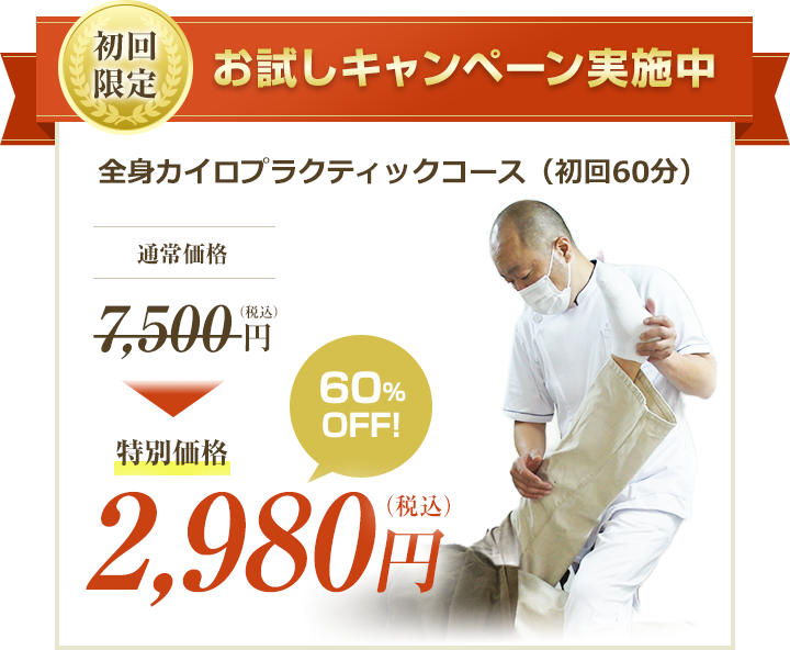 初回限定！お試しキャンペーン実施中
